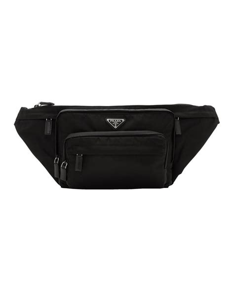 prada fanny pack on sale|Prada nylon shoulder bag black.